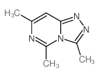 1,2,4-Triazolo[4,3-c]pyrimidine,3,5,7-trimethyl-结构式