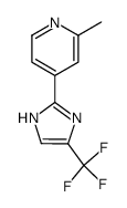 2-methyl-4-(4-trifluoromethyl-1(3)H-imidazol-2-yl)-pyridine结构式