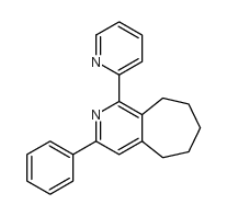 3-苯基-1-(2-吡啶)-6,7,8,9-四氢-5H-环庚烷[c]吡啶结构式