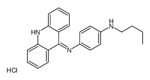 acridin-9-yl-[4-(butylamino)phenyl]azanium,chloride Structure