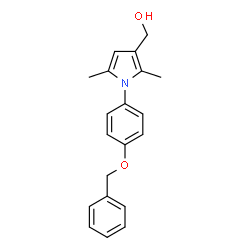 1H-PYRROLE-3-METHANOL, 2,5-DIMETHYL-1-[4-(PHENYLMETHOXY)PHENYL]- Structure