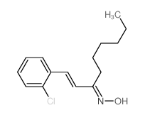 N-[1-(2-chlorophenyl)non-1-en-3-ylidene]hydroxylamine结构式