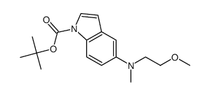 tert-butyl 5-[(2-methoxyethyl)(methyl)amino]-1H-indole-1-carboxylate Structure