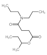 Butanoic acid,4-(dipropylamino)-4-oxo-, 1-methylpropyl ester结构式