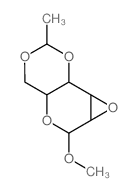 a-D-Allopyranoside, methyl 2,3-anhydro-4,6-O-ethylidene- Structure