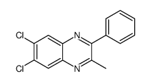 2-methyl-6,7-dichloro-3-phenylquinoxaline结构式