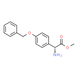 Methyl(2R)-2-amino-2-(4-benzyloxyphenyl)acetate Structure