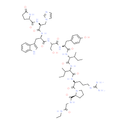 LHRH, Leu(6)-N-Et-GlyNH2(10)- Structure