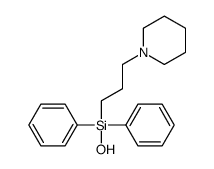 hydroxy-diphenyl-(3-piperidin-1-ylpropyl)silane Structure