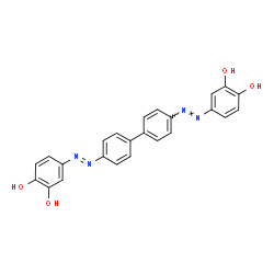 4,4'-[[1,1'-Biphenyl]-4,4'-diylbis(azo)]bis-1,2-benzenediol Structure