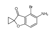 5-amino-4-bromospiro[1-benzofuran-2,1'-cyclopropane]-3-one Structure