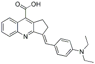 3-(4-DIETHYLAMINO-BENZYLIDENE)-2,3-DIHYDRO-1H-CYCLOPENTA[B]QUINOLINE-9-CARBOXYLIC ACID structure