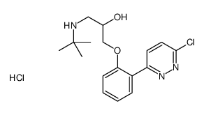()-1-(tert-butylamino)-3-[2-(6-chloropyridazin-3-yl)phenoxy]propan-2-ol monohydrochloride结构式