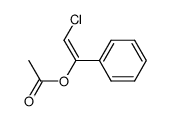 (E)-2-chloro-1-phenylvinyl acetate Structure