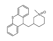 1-Methyl-3-(9H-thioxanthen-9-ylmethyl)piperidine 1-oxide结构式