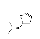 2-methyl-5-(2-methylprop-1-enyl)furan Structure