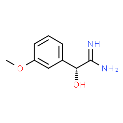 Benzeneethanimidamide, alpha-hydroxy-3-methoxy-, (alphaR)- (9CI)结构式