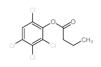 BUTYRIC ACID, 2,3,4,6-TETRACHLOROPHENYL ESTER structure