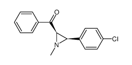 ((2R,3R)-3-(4-chlorophenyl)-1-methylaziridin-2-yl)(phenyl)methanone结构式