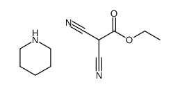 ethyl 2,2-dicyanoacetate compound with piperidine (1:1)结构式