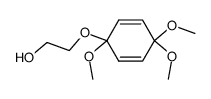 2-((1,4,4-trimethoxycyclohexa-2,5-dien-1-yl)oxy)ethan-1-ol结构式