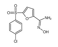 5-((4-Chlorophenyl)sulfonyl)-N-hydroxy-2-furancarboximidamide结构式