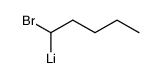 bromo-1 lithio-1 pentane Structure