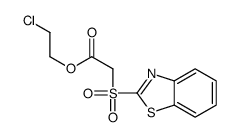 2-chloroethyl 2-(1,3-benzothiazol-2-ylsulfonyl)acetate结构式