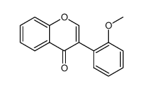 3-(2-methoxyphenyl)-4H-chromen-4-one结构式