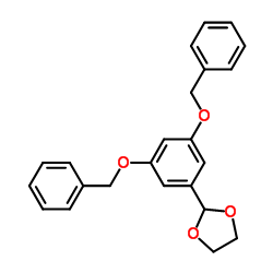 2-[3,5-Bis(benzyloxy)phenyl]-1,3-dioxolane structure