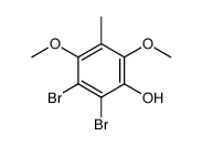 2,3-Dibromo-4,6-dimethoxy-5-methylphenol结构式