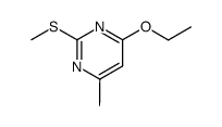 4-ethoxy-6-methyl-2-methylsulfanyl-pyrimidine结构式