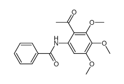 N-(2-acetyl-3,4,5-trimethoxy-phenyl)-benzamide结构式