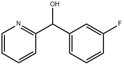 (3-氟苯基)(吡啶-2-基)甲醇结构式