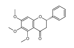 (2S)-5,6,7-Trimethoxyflavanone Structure