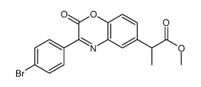 methyl 2-[3-(4-bromophenyl)-2-oxo-1,4-benzoxazin-6-yl]propanoate Structure