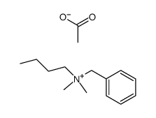 benzyl-N,N-dimethyl-n-butylammonium acetate结构式