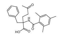 N-Mesitoyl-α-(3-oxobutyl)phenylalanin Structure