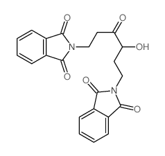 2-[6-(1,3-dioxoisoindol-2-yl)-3-hydroxy-4-oxo-hexyl]isoindole-1,3-dione Structure