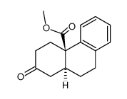 trans-4a-methoxycarbonyl-3,4,4a,9,10,10a-octahydrophenanthren-2(1H)-one结构式