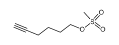 methanesulfonic acid hex-5-ynyl ester Structure