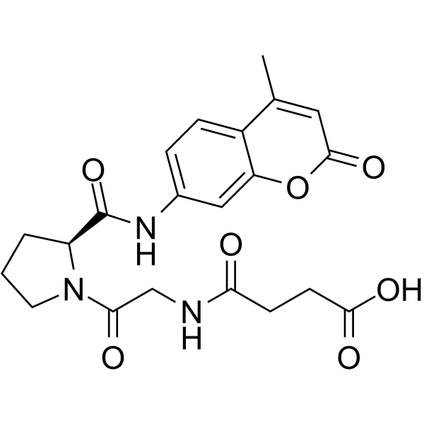 Suc-Gly-Pro-AMC结构式