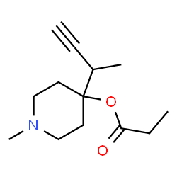 4-Piperidinol,1-methyl-4-(1-methyl-2-propynyl)-,propionate(ester)(8CI) Structure