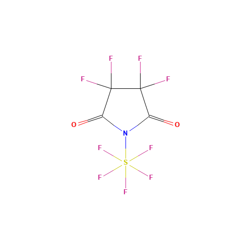 (Tetrafluorosuccinimido)sulfur pentafluoride结构式