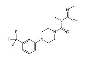 N-methyl-N-(methylcarbamoyl)-4-[3-(trifluoromethyl)phenyl]piperazine-1-carboxamide结构式