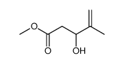 4-pentenoic acid, 3-hydroxy-4-methyl-, methyl ester结构式