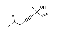 3,7-dimethyl-octa-1,7-dien-4-yn-3-ol结构式