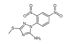 5-amino-1-(2,4-dinitrophenyl)-3-methylthio-1H-1,2,4-triazole Structure