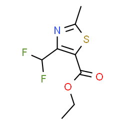 5-Thiazolecarboxylicacid,4-(difluoromethyl)-2-methyl-,ethylester(9CI) Structure