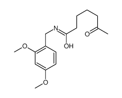 N-[(2,4-dimethoxyphenyl)methyl]-6-oxoheptanamide Structure